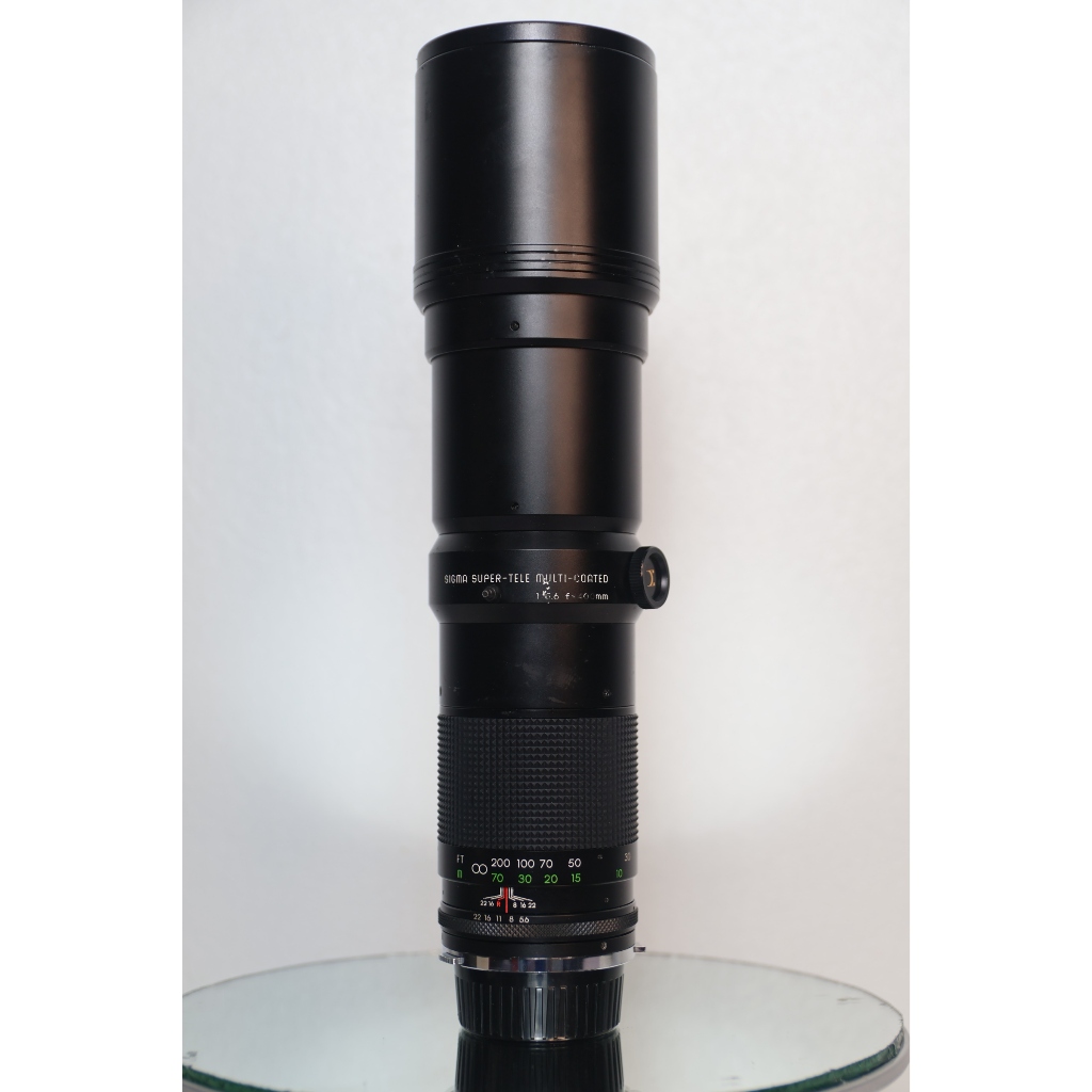 Lens tele Sigma Super-Tele Multi-Coated 400mm f/6.3 chân ngàm - chưa xác định, thấu kính sao 90 % - hoạt động ok - Lens máy ảnh