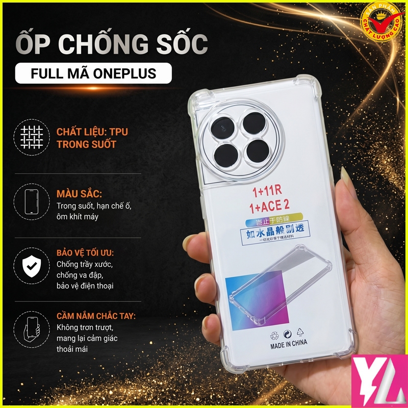 Ốp Lưng Chống sốc Oneplus 10 Pro/ Oneplus 10T/ Ace Pro/ Oneplus 11/ Oneplus 12/ Oneplus 13/ Oneplus 