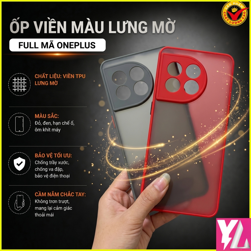 Ốp Lưng viền dẻo lưng mờ Oneplus 10 Pro/ OnePlus 10R/ Ace/ OnePlus 10T/ AcePro ... viền TPU Cao cấp