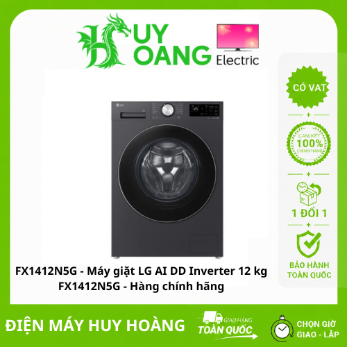 FX1412N5G - Máy giặt LG AI DD Inverter 12 kg FX1412N5G - Hàng chính hãng