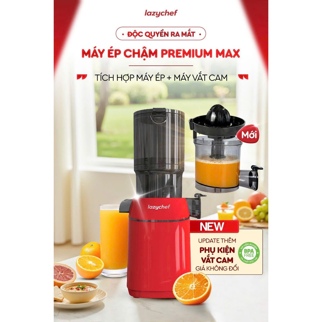Máy ép chậm Lazychef 3S Premium cao cấp