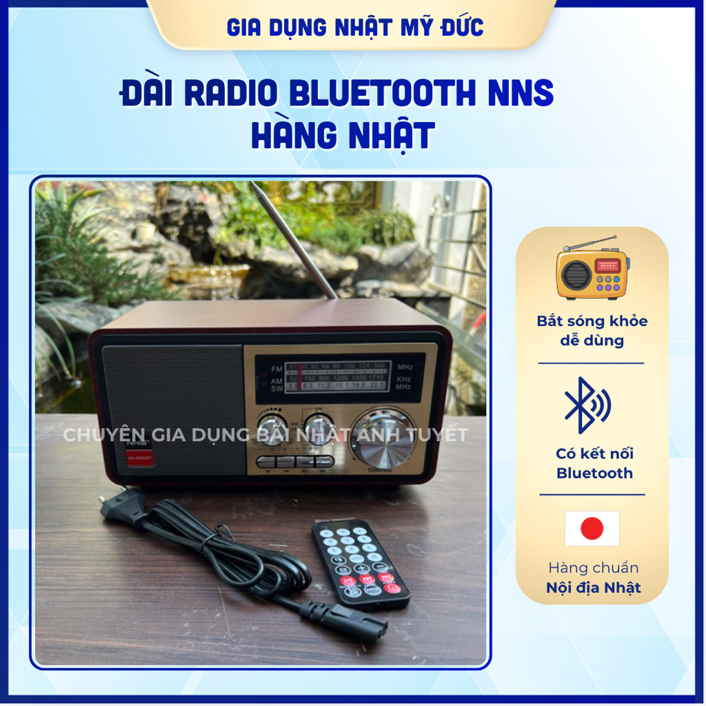 Đài Radio Bluetooth NNS hàng nhật(made in japan)