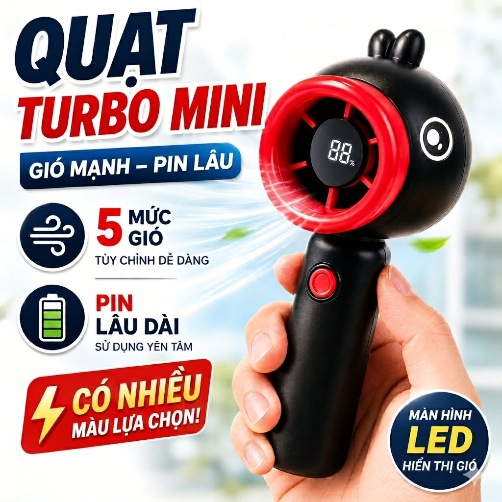 Quạt cầm tay pingu siêu cutii quạt cầm tay chim cánh cụt pingu quạt pingu, quạt cầm tay siêu mạnh, q