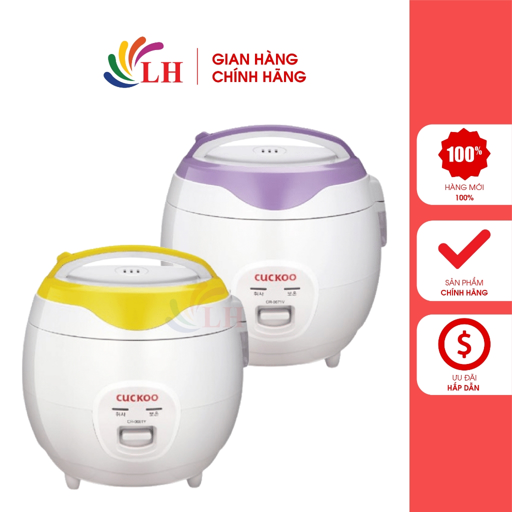 Nồi cơm điện nắp gài Cuckoo 1 lít CR-0671 - Hàng chính hãng