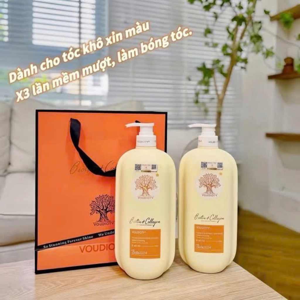 Cặp dầu gội biotin & collagen