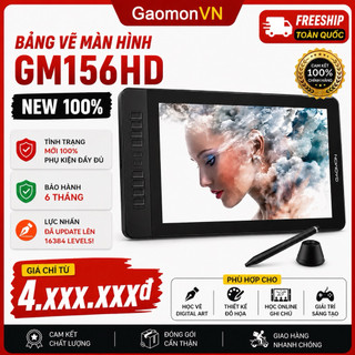[Rẻ vô địch] Bảng Vẽ Điện Tử Màn Hình Gaomon156 New 100% phiên bản mới 16384Levels (kèm quà tặng)
