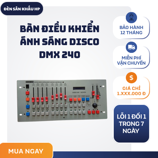 |Bàn điều khiển ánh sáng DISCO DMX 240| Bàn Điều Khiển Ánh Sáng DMX 512 (DMX 192)| điều khiển được n