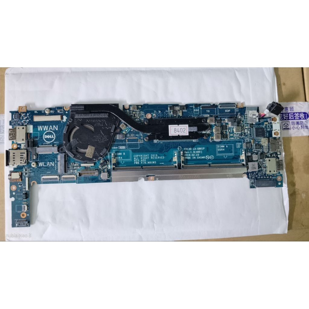 Mainboard Dell Latitude 7300 I5 8265U