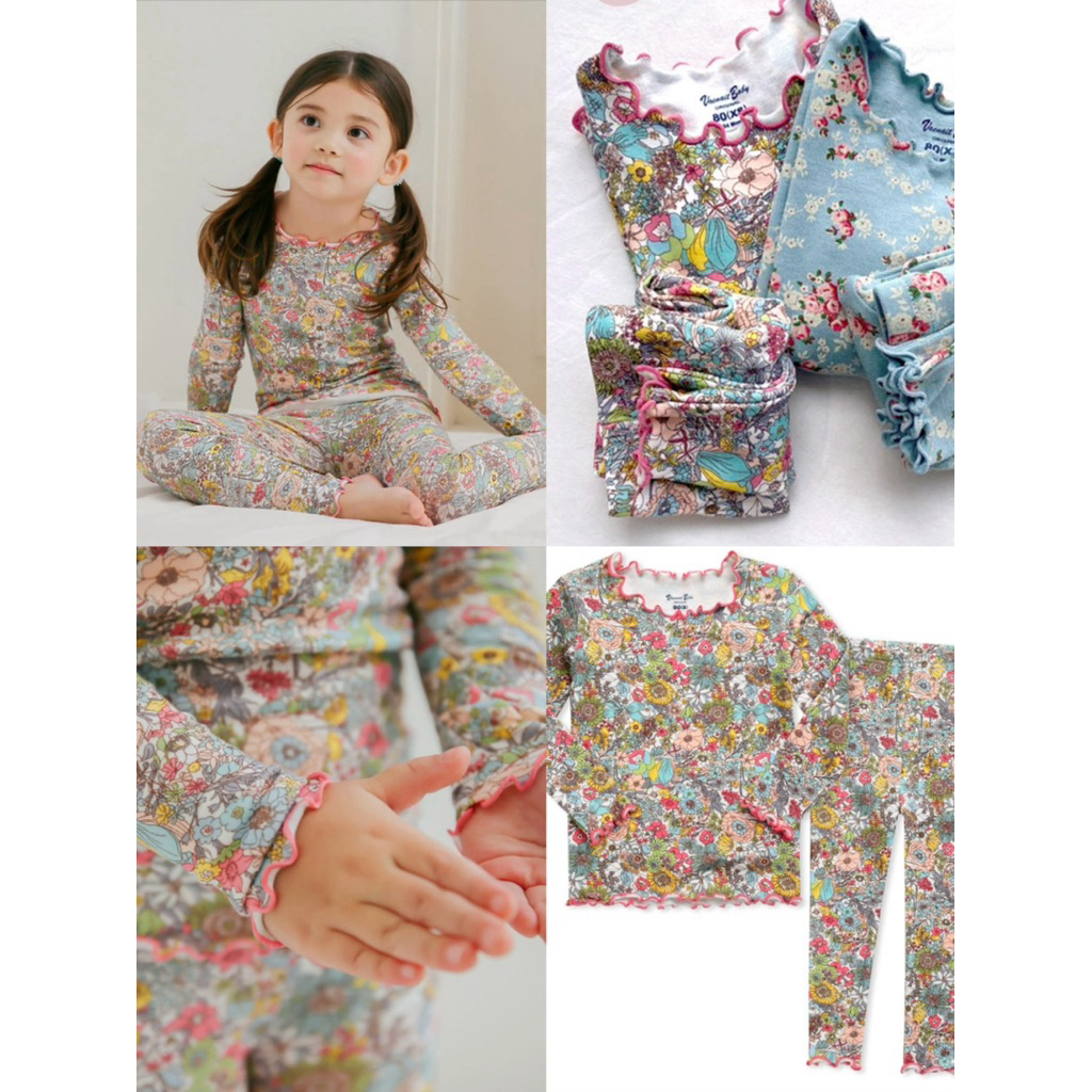 Set bé gái hoa đỏ một size   XS(8-11kg) Vaenaint