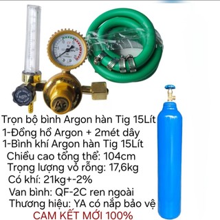 Hàn Tig Argon bình 8Lít_10Lít_15Lít công việc nhỏ, ít sử dụng, dùng cho máy hàn Tig Argon