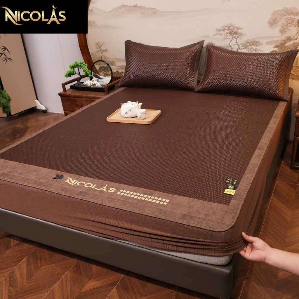 Vân su shop- Chiếu mây bọc đệm ngải cứu Nicolas 2026