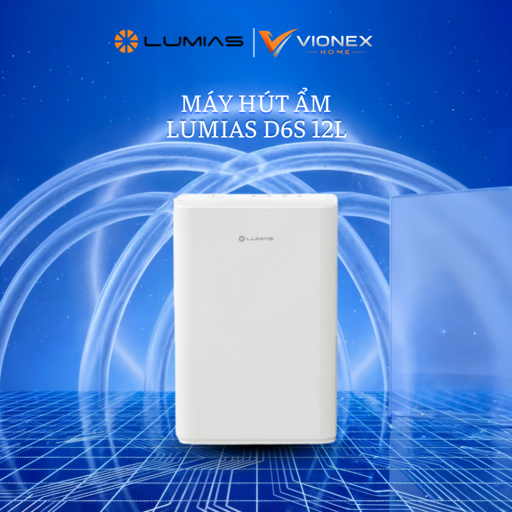 Máy Hút Ảm Lumias D6S 12L - 25m2