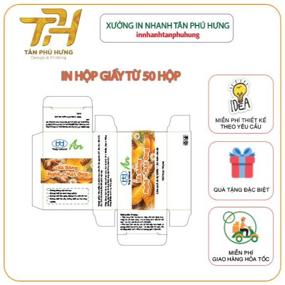 In Hộp Giấy Theo Yêu Cầu - Làm Hộp Giấy Theo Yêu Cầu . Từ 50 hộp. In box xưởng trước khi đặt hàng