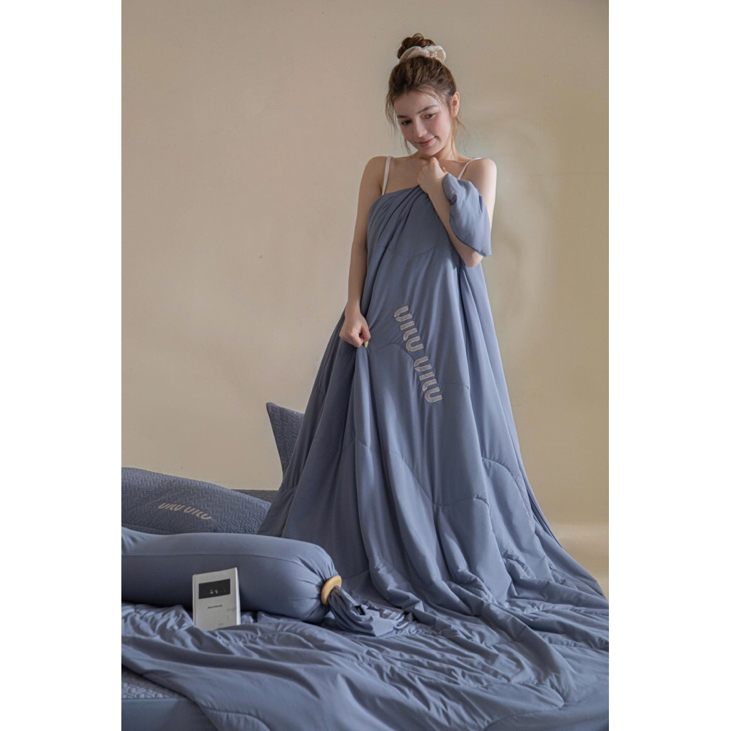 Vân su shop- Chăn ga gối làm mát Min Min đậu phụ sữa cao cấp