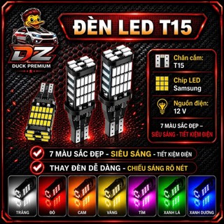 Đèn LED Xi nhan(trước-sau)/Đèn Lùi Chân T15/T10 Cho Ô tô Xe máy Chíp 4014 Siêu sáng - 15w