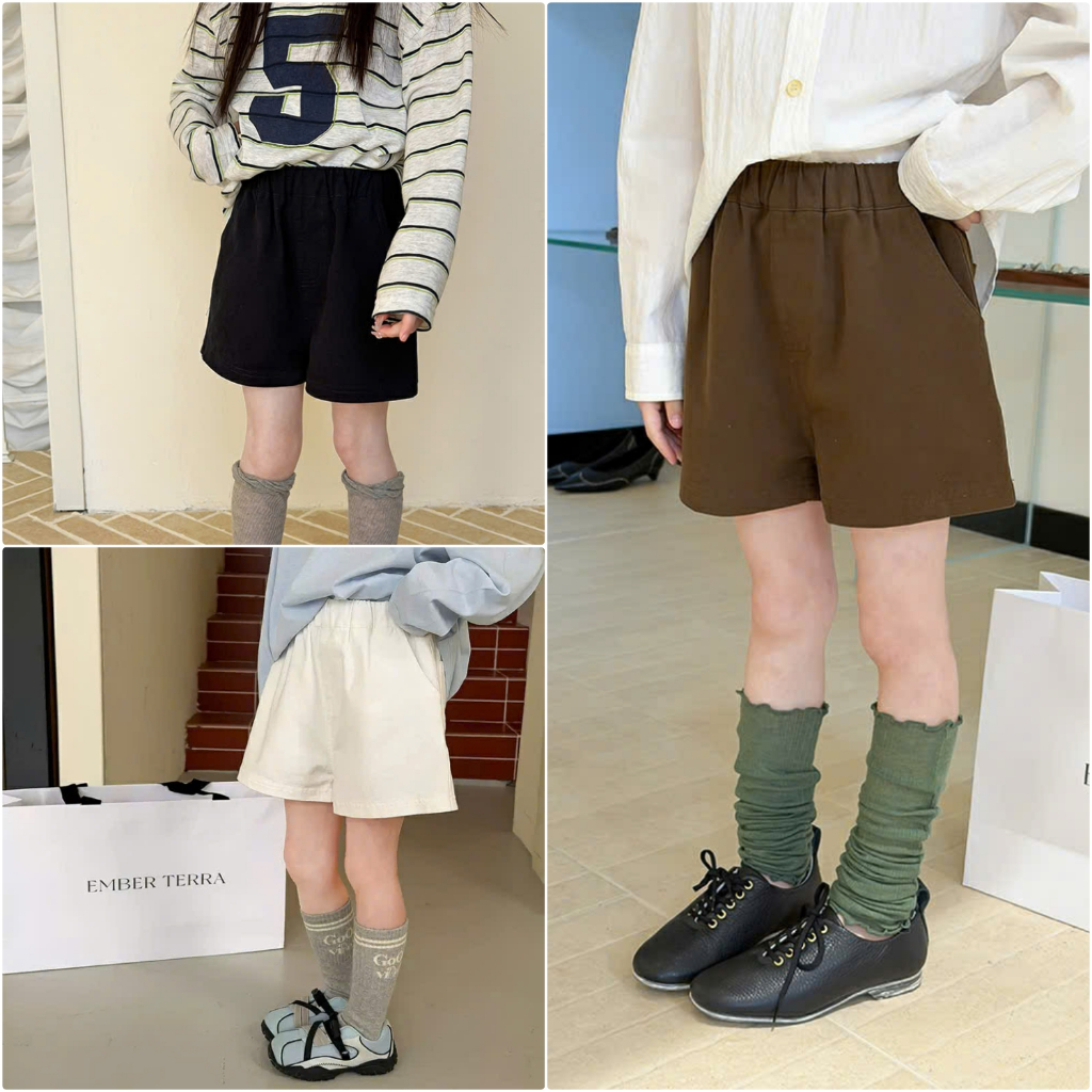 AMBB KIDS - Quần short cho bé gái chuẩn AMBB chính hãng chuẩn xuất xứ Quảng Châu sz 2-12 tuổi (HK KI
