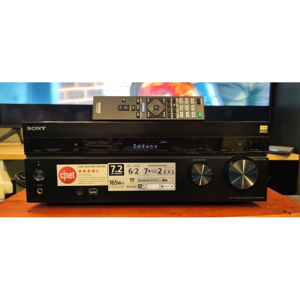 Amply Sony 7.2 đời mới DN1080 HDMI 4K ARC giải mã Atmos, wifi, Bluetooth, Chromecast v.v..- hàng chí