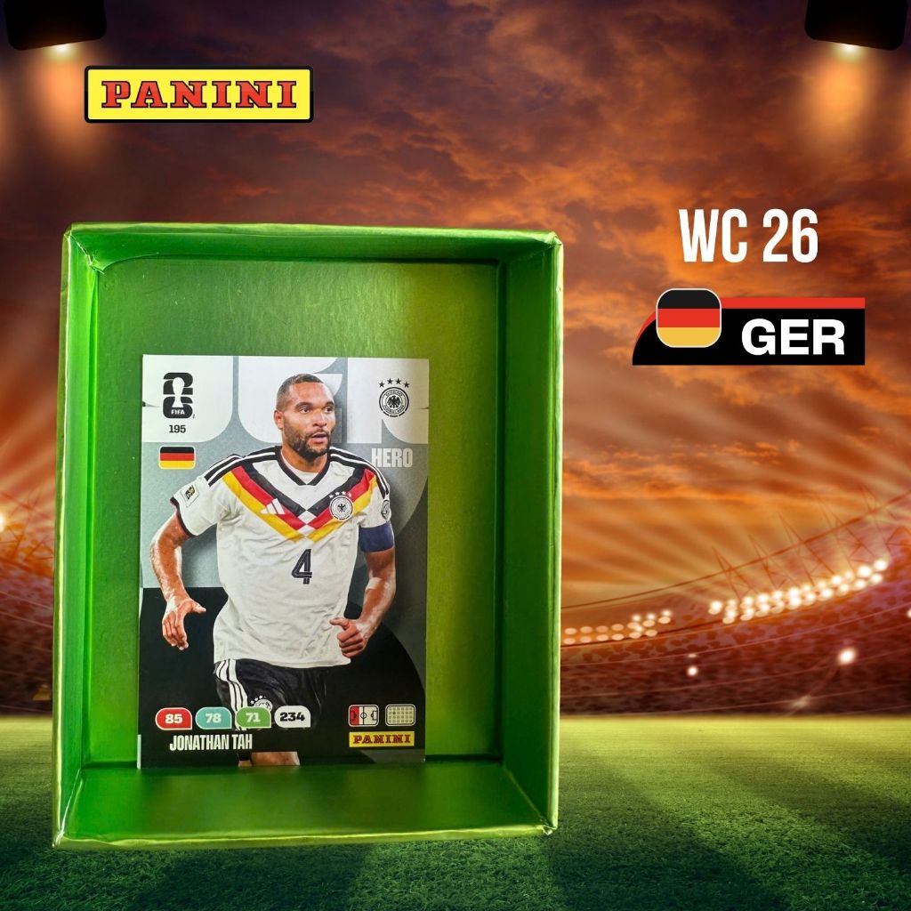 [Đức] - Thẻ Cầu Thủ Jonathan Tah World Cup 2026