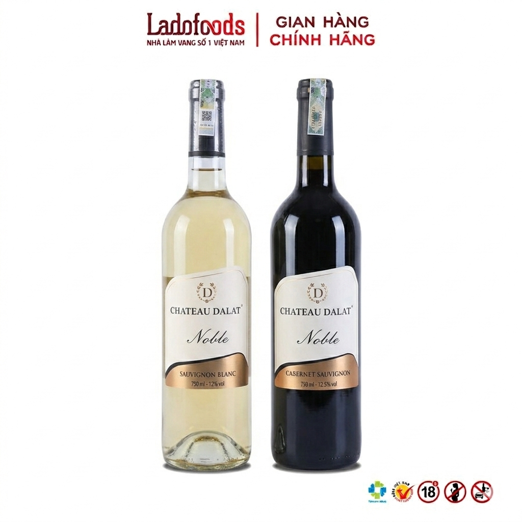 Rượu Vang Chateau Dalat 12.5% - Noble Cabernet Sauvignon/Sauvignon Blanc 750ml