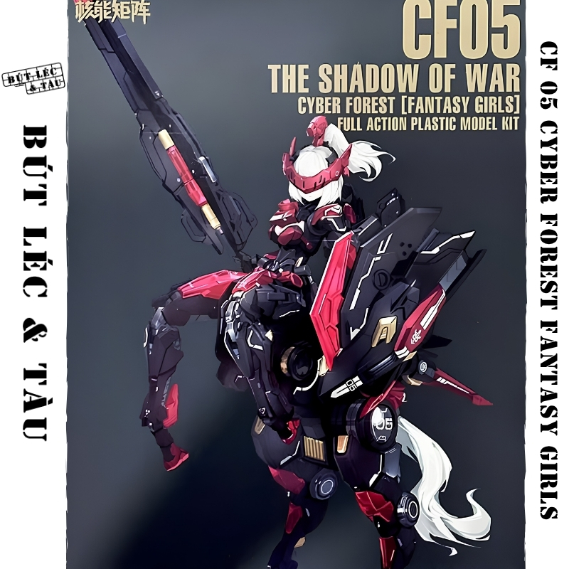 Mô Hình Lắp Ráp CF05 Cyber Forest Fantasy Girls Shadow : Yefuna Malkina Kèm Xe Máy