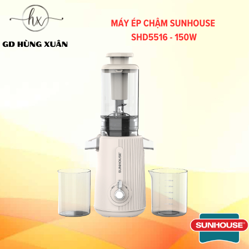 MÁY ÉP CHẬM SUNHOUSE SHD5516 - Ép kiệt bã, Làm kem, Bảo hành chính hãng 12 tháng
