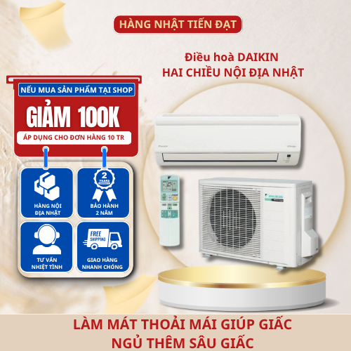 Điều hoà Daikin ̣̣10000BTU 12000BTU NỘI ĐỊA NHẬT HÀNG MỚI 100%