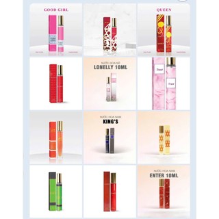 Nước hoa mini nam nữ 10ml dạng xịt