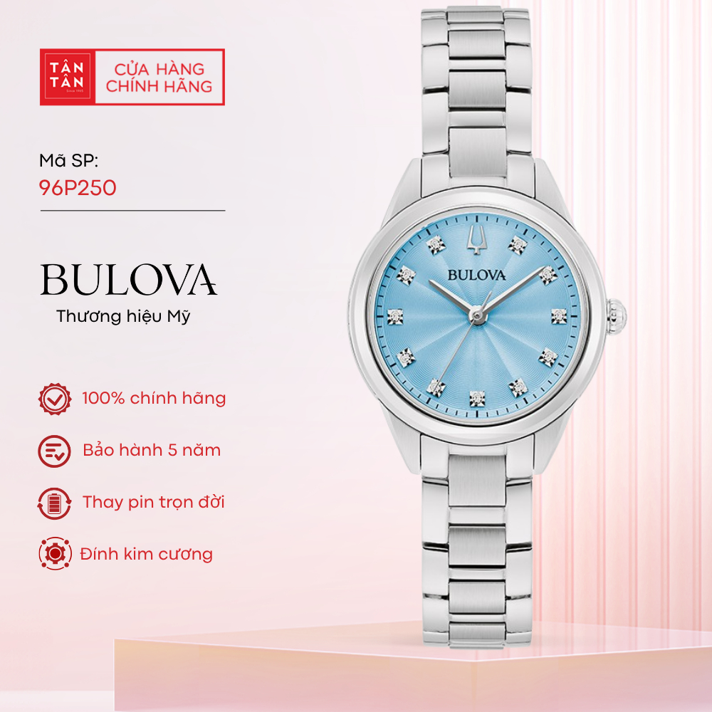 Đồng Hồ Nữ Bulova Sutton 96P250 Quartz 28mm - Đồng Hồ Tân Tân