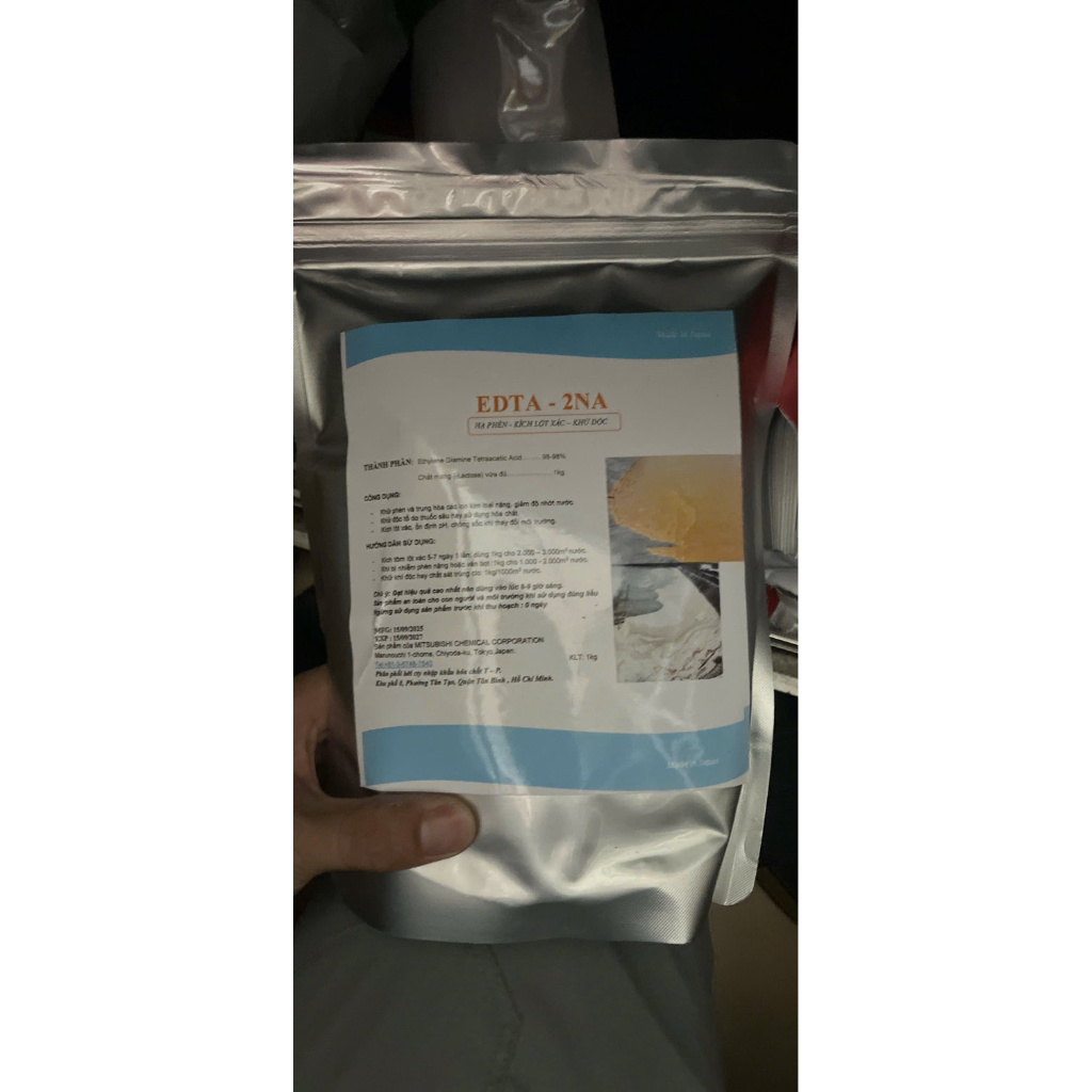 EDTA-2NA khử phèn, khử độc, trung hòa khử độc, ổn định PH