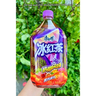 1 Thùng 12 Chai Nước Ép Trái Cây - Trà Hoa Quả Nhiệt Đới Giải Khát Kangshifu Sẵn Nhiều Vị