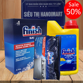 Muối rửa bát chén Finish 1kg 2kg 4kg EU Anh Đức, muối làm mềm nước finish nhập khẩu đức, muối finish