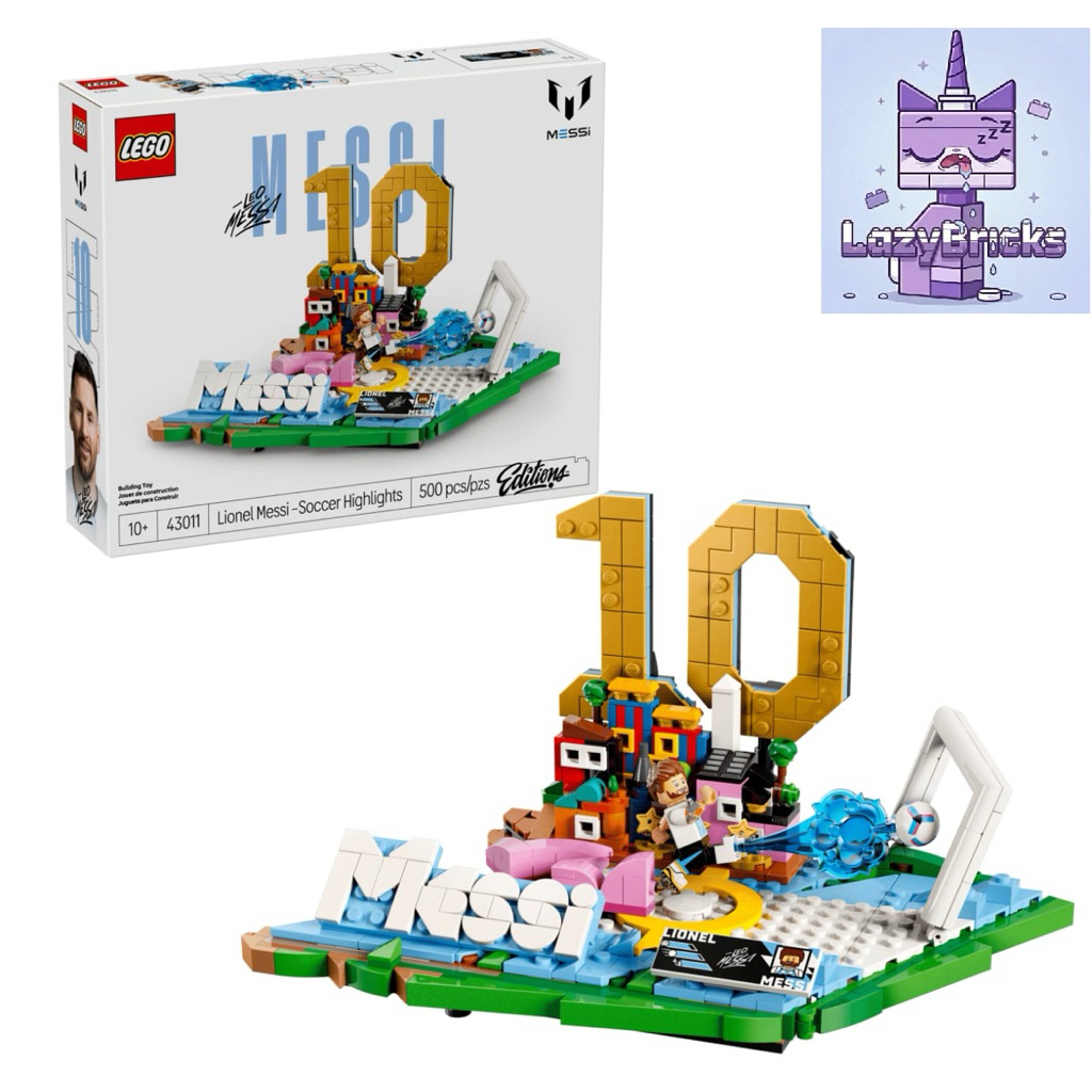 ( CÓ SẴN - HỎA TỐC HN ) LEGO 43011 editions sports messi biểu tượng sân cỏ