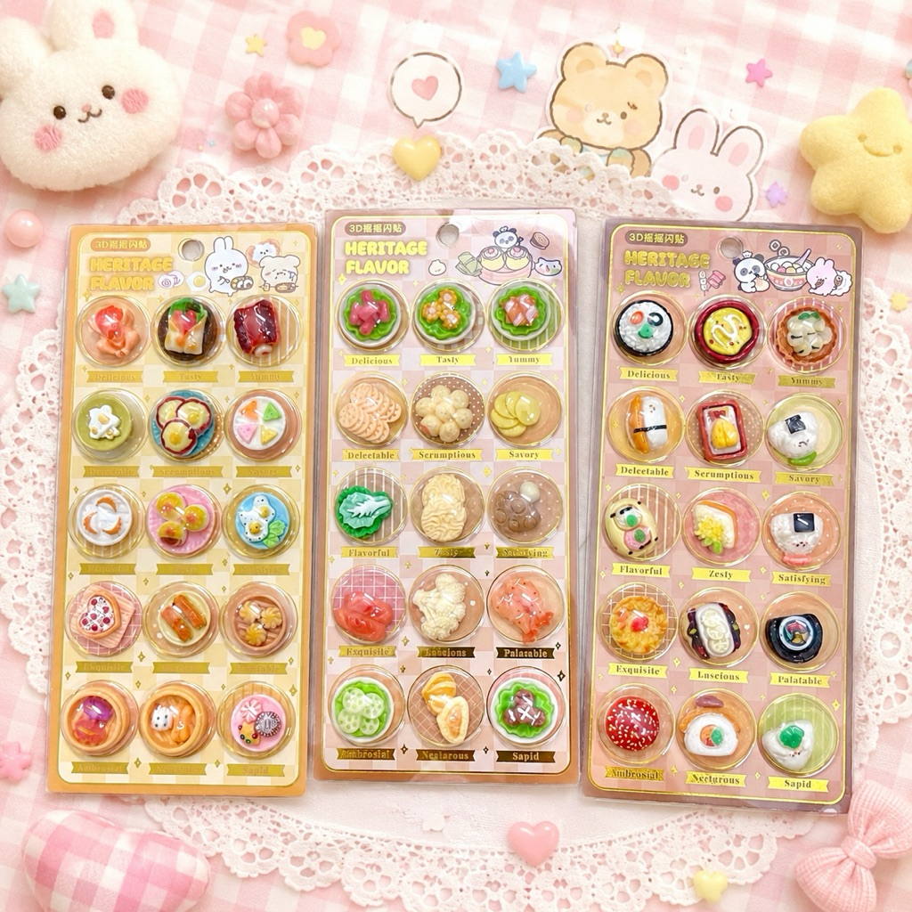 [HOT] Dán Hình Sticker 3D Charm Đồ Ăn Nổi Dễ Thương Cute Trang Trí DIY Sổ Tay Đồ Chơi Sáng Tạo #7777