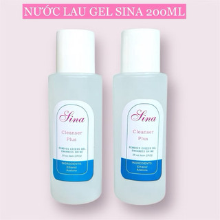 Nước lau gel Sina 200ml - dung dịch lau gel chuyên dụng làm nails