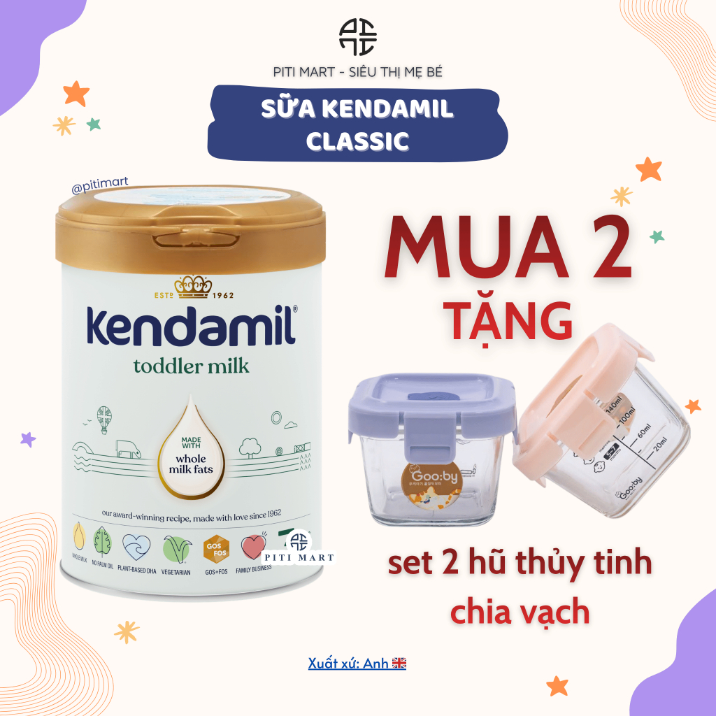 Sữa Kendamil Classic 1,2,3 nhập khẩu chính hãng