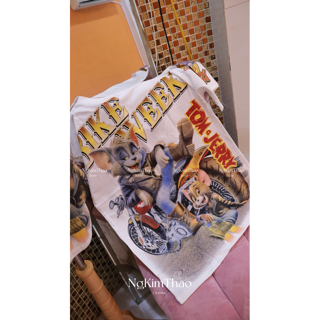 [ẢNH CHÍNH CHỦ SHOP] Áo Thun Tom & Jerry Cotton Thái 100% by Nguyenkimthao