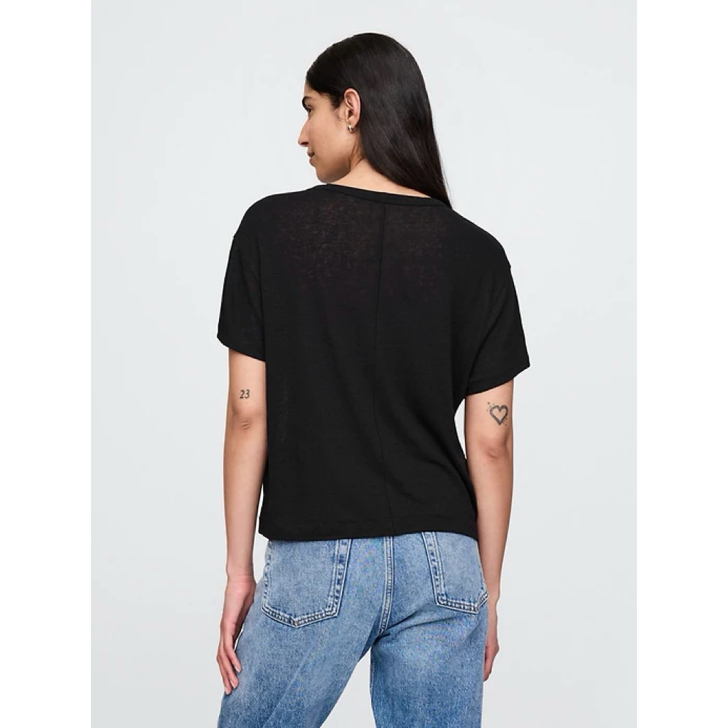 Áo thun nữ linen 0LD NAVY
