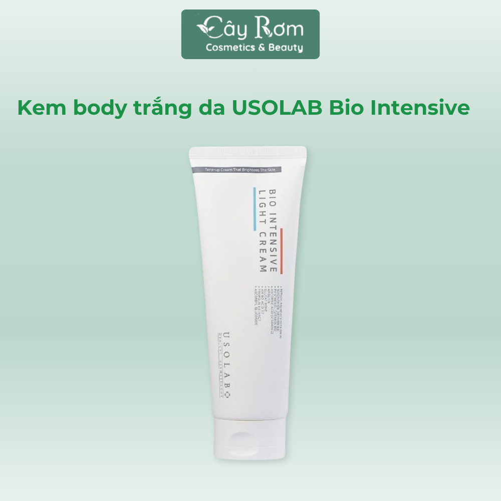 Kem body trắng da USOLAB Bio Intensive Light Cream 250ml | Cây Rơm Cosmetics