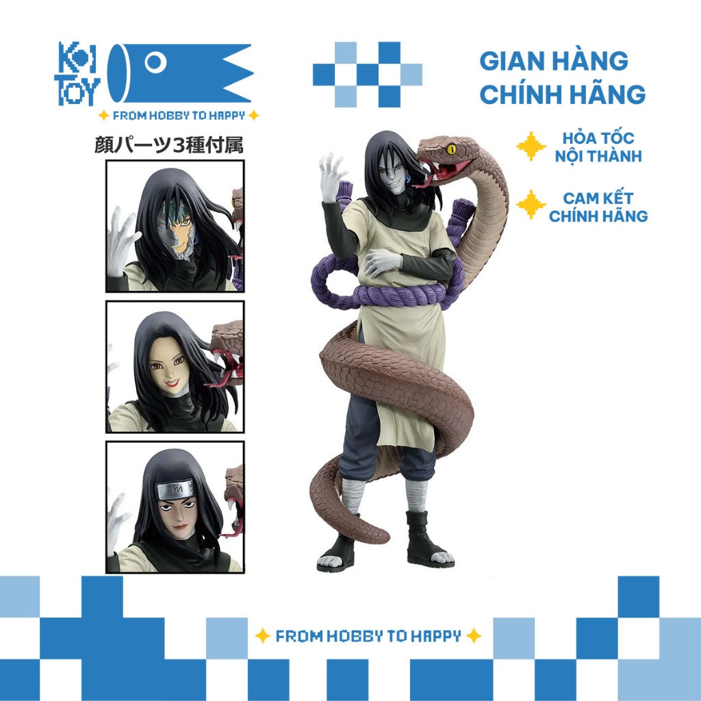 [Hàng Chính Hãng] Mô hình Naruto Shipudden - Orochimaru Masterlise Emoving - Ichiban Kuji Figure