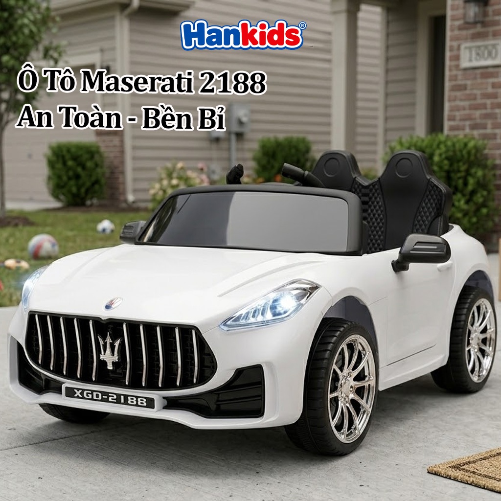 Ô Tô Điện Trẻ Em Maserati 2188, Mui Trần Thể Thao, 2 Motor, Có Điều Khiển Từ Xa