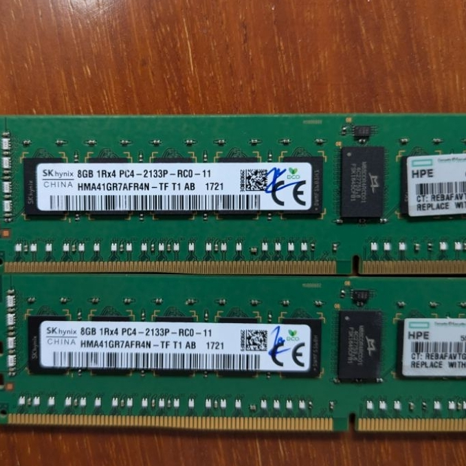Ram server ECC Reg DDR4 Buss 2133 -2933 ( 4gb - 16gb )