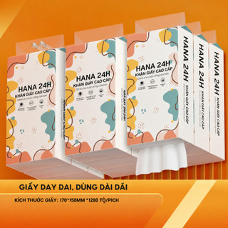 (ĐA KHO) Combo 6 Bịch Khăn Giấy Rút Top Gia Đa Sắc - Khăn Giấy Rút Treo Tường 4 Lớp Mềm Mịn An Toàn