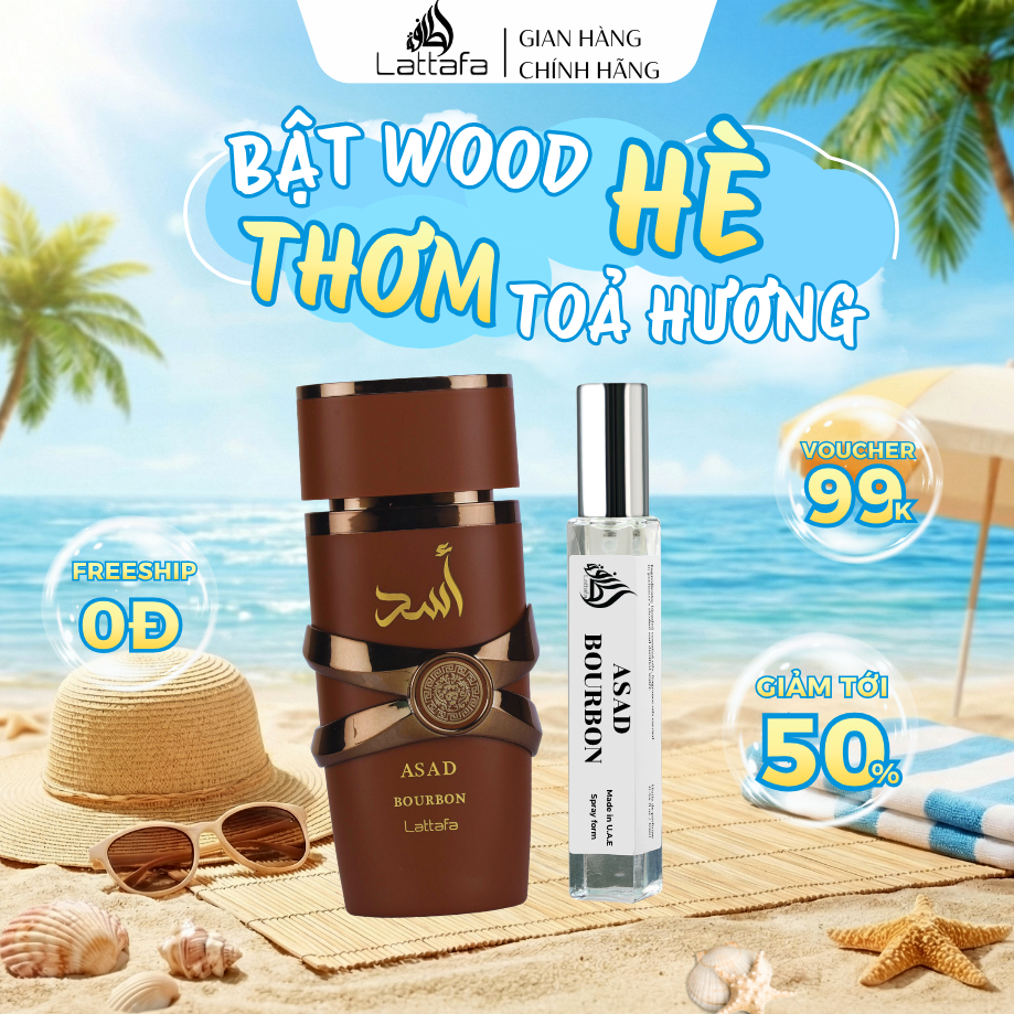 Chiết 10ml | Nước Hoa Nam Lattafa Asad Bourbon EDP