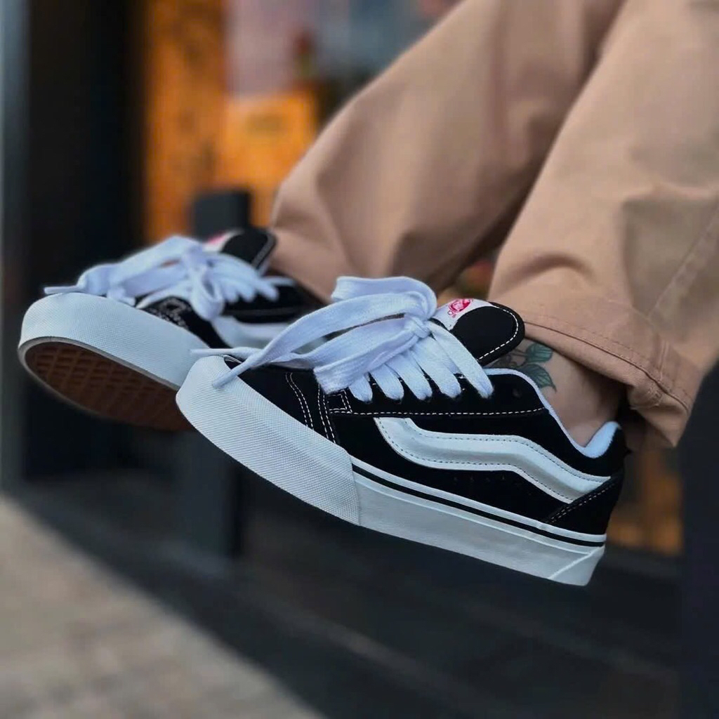 Giày Vans Knu Skool Black White