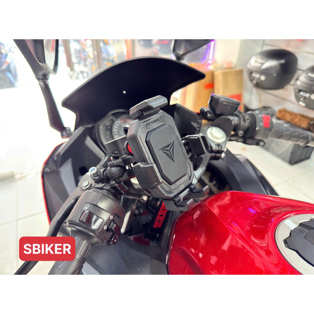 Giá Đỡ Điện Thoại MH2 - Kẹp Điện Thoại Motowolf Mh2 Đa Năng Chống Rung Gắn Chân Kính Hoặc Chân Gương