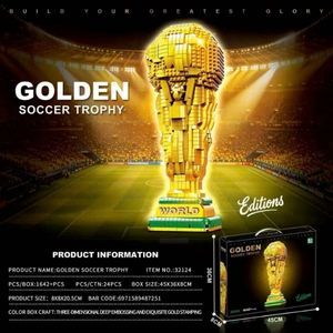 Đồ chơi LEGO cúp vàng World Cup lắp ráp mô hình bóng đá