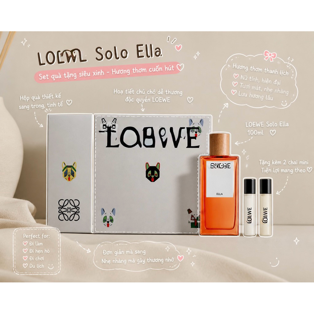 10 ml chiết Perfume Lw solo ella