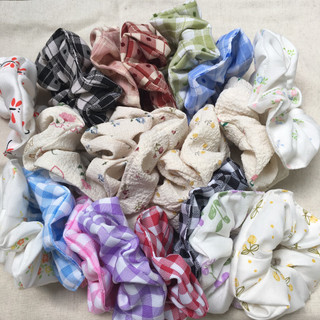 Set 5 Dây Cột Tóc Vải Srunchies Handmade.