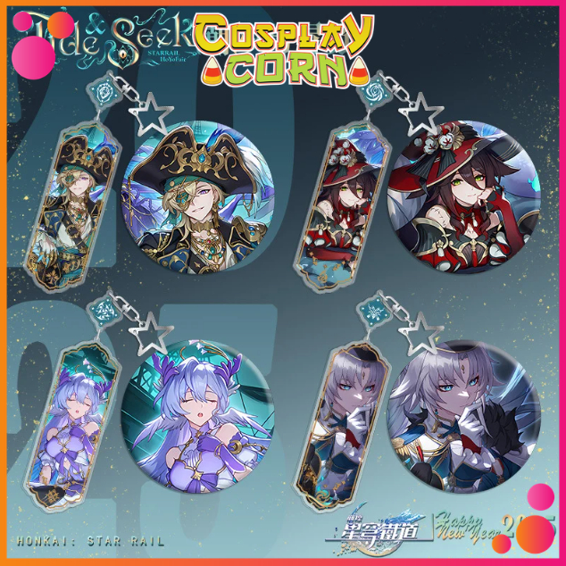 [ Xả Kho ] Huy Hiệu Móc Khóa Honkai Star Rail HSR Hoyofair 2025 - corn.cosplay.shop