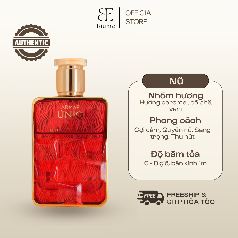 [ FULL 100ML ] Nước hoa NỮ Uniq Effects Of Uniq mùi sang trọng - Blume Tiệm Nước Hoa